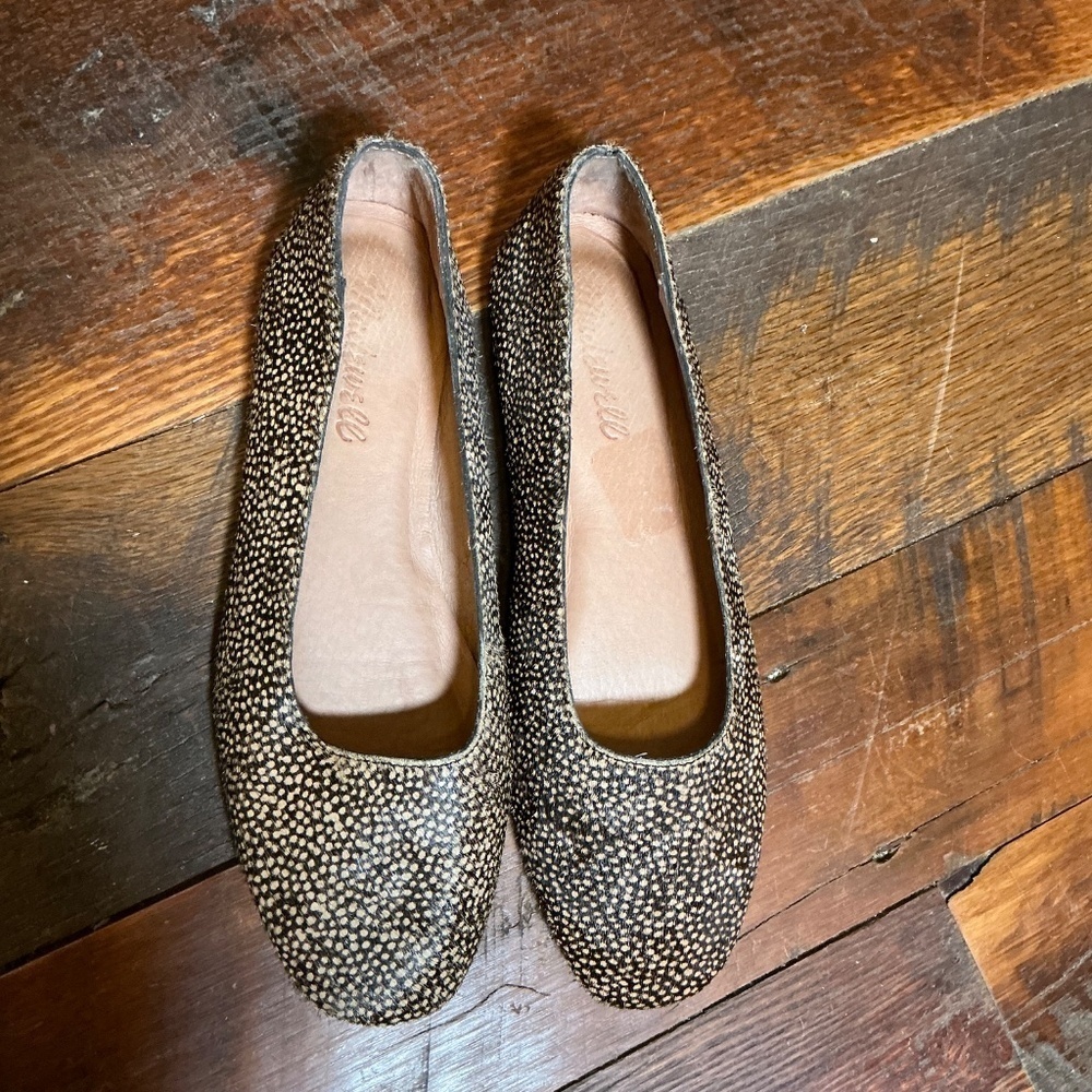 Madewell The Cory Flat in Spotted Calf Size 6 - Picture 4 of 4